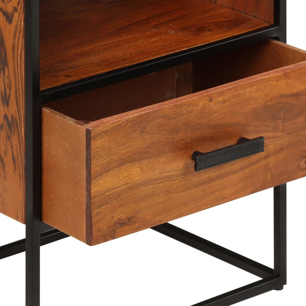 vidaXL Bedside Cabinet 40x30x50 cm Solid Acacia Wood