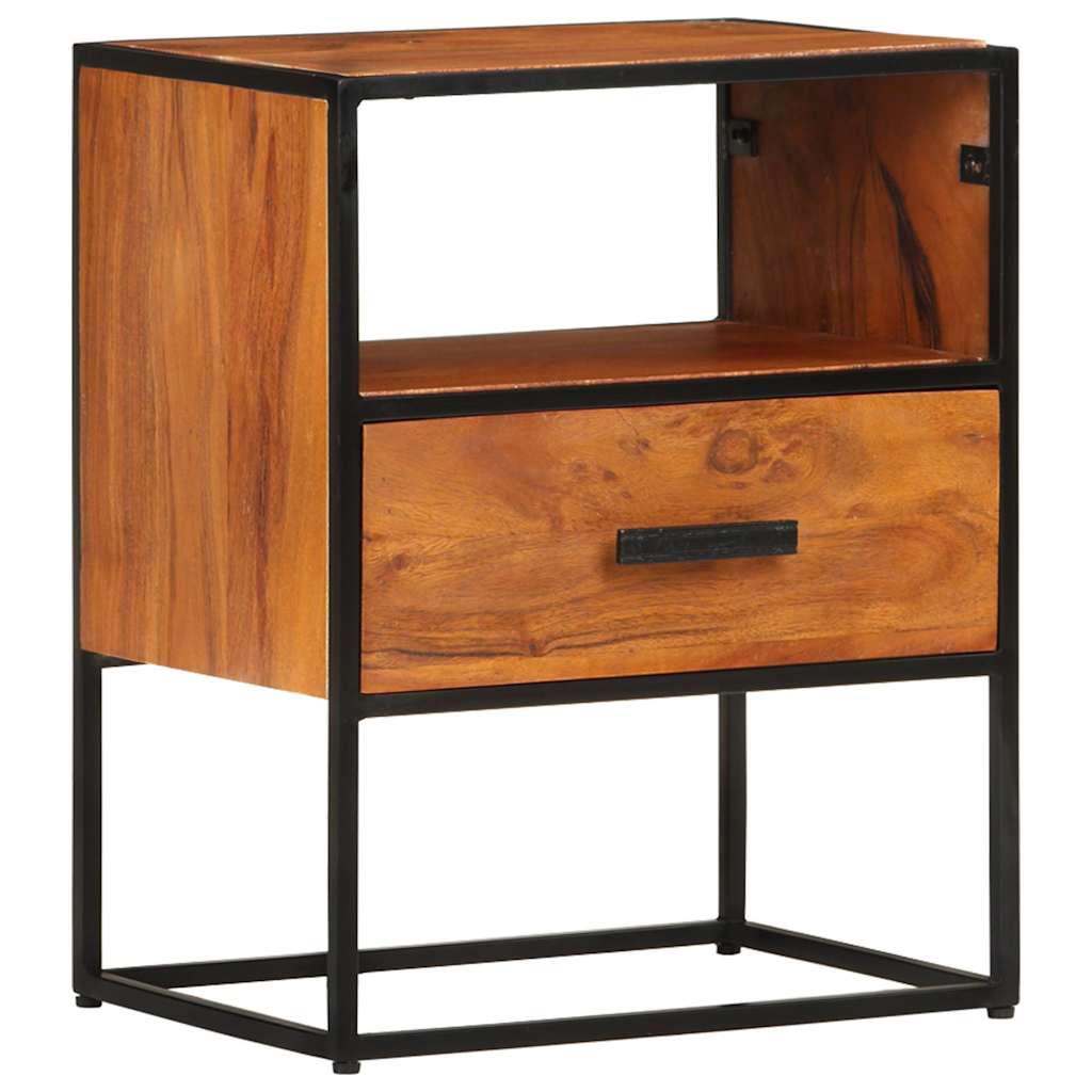 vidaXL Bedside Cabinet 40x30x50 cm Solid Acacia Wood