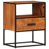 vidaXL Bedside Cabinet 40x30x50 cm Solid Acacia Wood