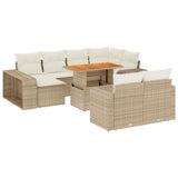 vidaXL 11-delige Loungeset met kussens poly rattan zwart