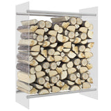 vidaXL Haardhoutrek 40x35x100 cm gehard glas zwart