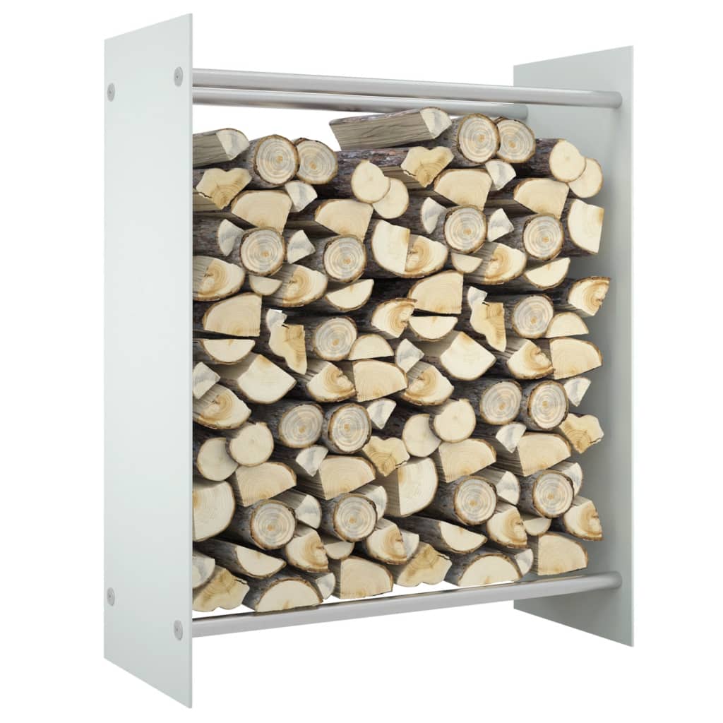 vidaXL Haardhoutrek 40x35x100 cm gehard glas zwart
