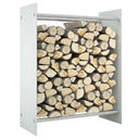 vidaXL Haardhoutrek 40x35x100 cm gehard glas zwart
