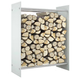 vidaXL Haardhoutrek 40x35x100 cm gehard glas zwart