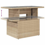 vidaXL 8-piece Lounge Set with Cushions Poly Rattan Black