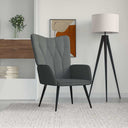 vidaXL Recliner fabric dark grey