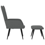 vidaXL Recliner fabric dark grey