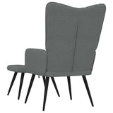 vidaXL Recliner fabric dark grey