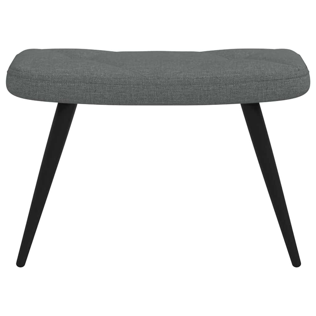 vidaXL Recliner fabric dark grey