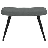 vidaXL Recliner fabric dark grey