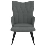 vidaXL Recliner fabric dark grey