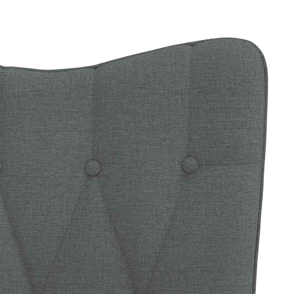 vidaXL Recliner fabric dark grey