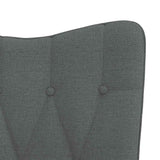 vidaXL Recliner fabric dark grey
