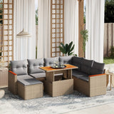 vidaXL 8-piece Lounge Set with Cushions Poly Rattan Black