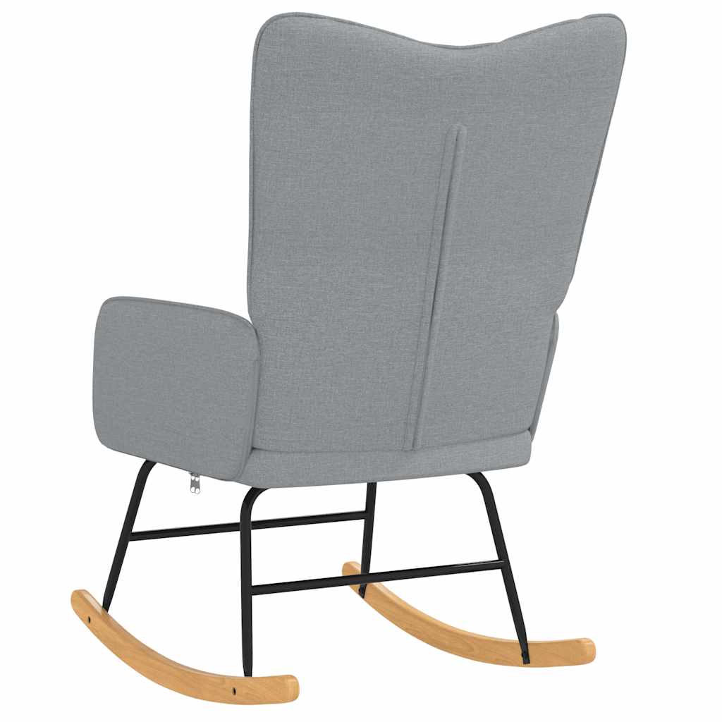vidaXL Rocking Chair fabric light grey