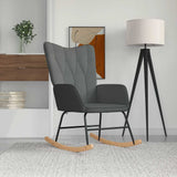 vidaXL Rocking Chair fabric light grey
