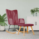 vidaXL Rocking Chair fabric light grey