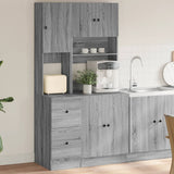 vidaXL Keukenkast 95x50x180 cm bewerkt hout wit