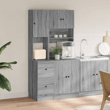 vidaXL Keukenkast 95x50x180 cm bewerkt hout wit