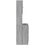 vidaXL Keukenkast 95x50x180 cm bewerkt hout wit