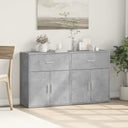 vidaXL Dressoirs 2 st 60x31x70 cm bewerkt hout wit