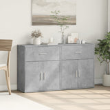 vidaXL Dressoirs 2 st 60x31x70 cm bewerkt hout wit