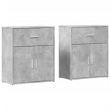 vidaXL Dressoirs 2 st 60x31x70 cm bewerkt hout wit