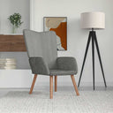 vidaXL Recliner velvet light grey