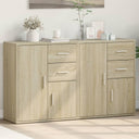 vidaXL Sideboards 2 pcs 60x31x70 cm engineered wood white