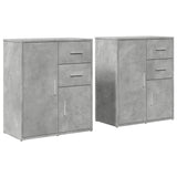 vidaXL Sideboards 2 pcs 60x31x70 cm engineered wood white
