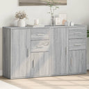vidaXL Sideboards 2 pcs 60x31x70 cm engineered wood white
