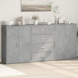 vidaXL Chest of Drawers 3 pcs 60x31x84 cm engineered wood white