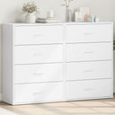 vidaXL Dressoirs 2 st 60x31x84 cm bewerkt hout wit