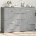 vidaXL Dressoirs 2 st 60x31x84 cm bewerkt hout wit