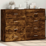 vidaXL Dressoirs 2 st 60x31x84 cm bewerkt hout wit