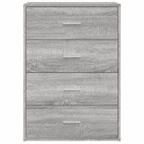 vidaXL Dressoirs 2 st 60x31x84 cm bewerkt hout wit