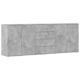 vidaXL Sideboards 3 pcs engineered wood white