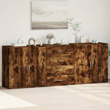 vidaXL Sideboards 3 pcs engineered wood white