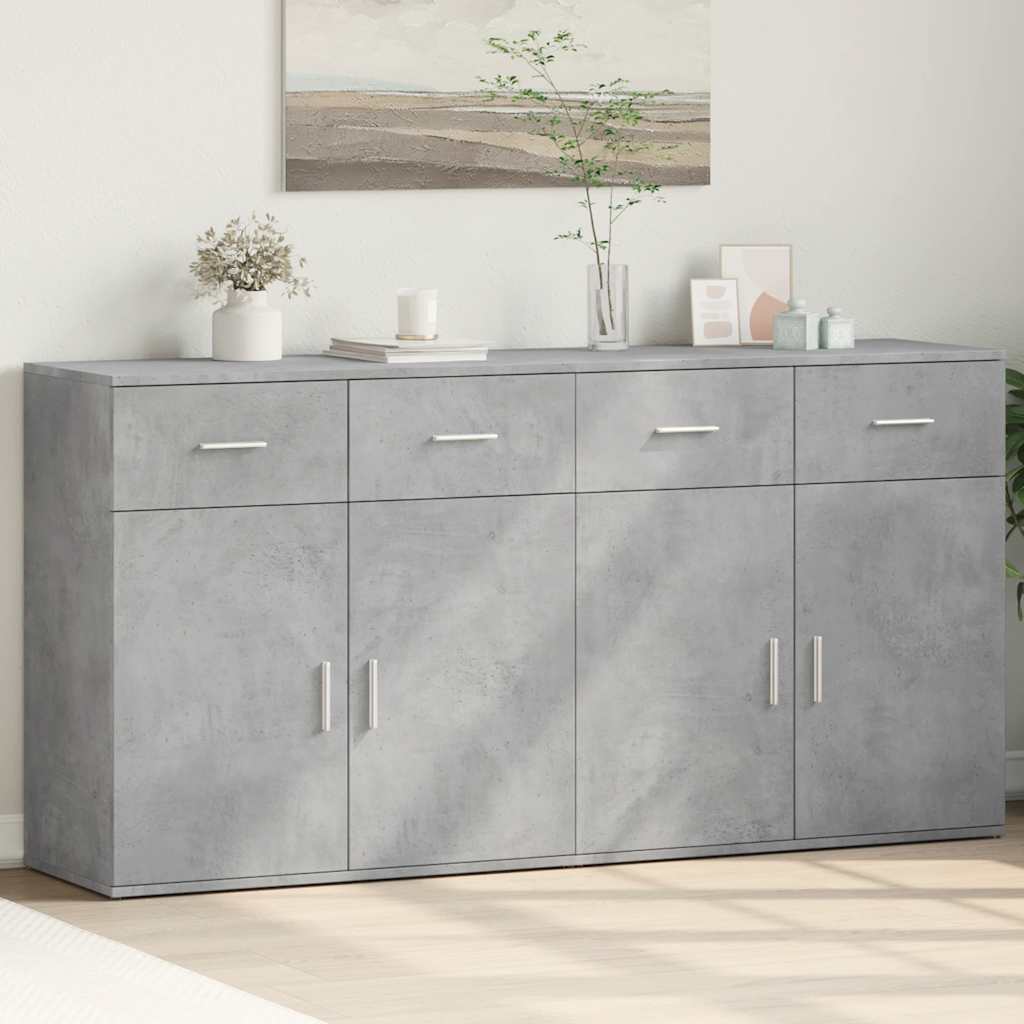 vidaXL Sideboards 2 pcs 79x38x80 cm engineered wood white