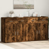 vidaXL Sideboards 2 pcs 79x38x80 cm engineered wood white