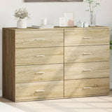 vidaXL Dressoirs 2 st 60x39x80 cm bewerkt hout wit