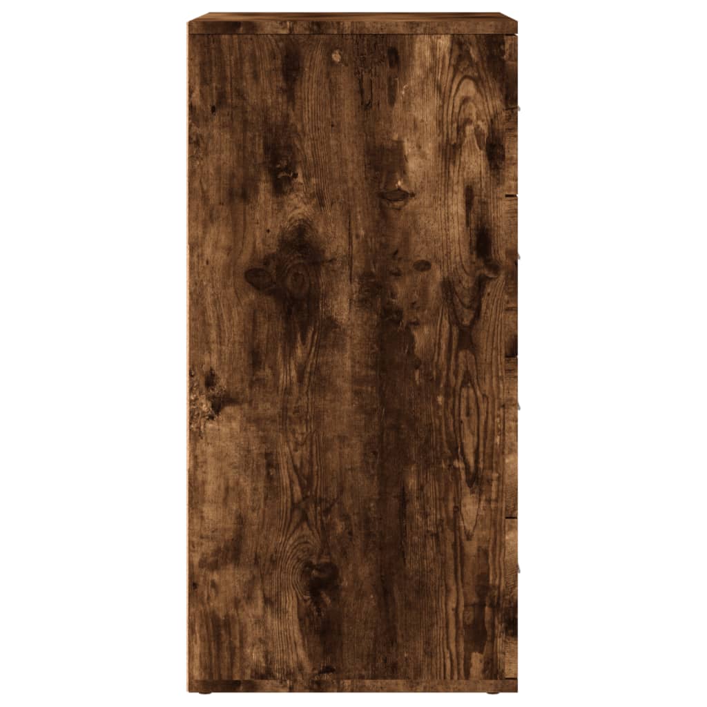 vidaXL Dressoirs 2 st 60x39x80 cm bewerkt hout wit