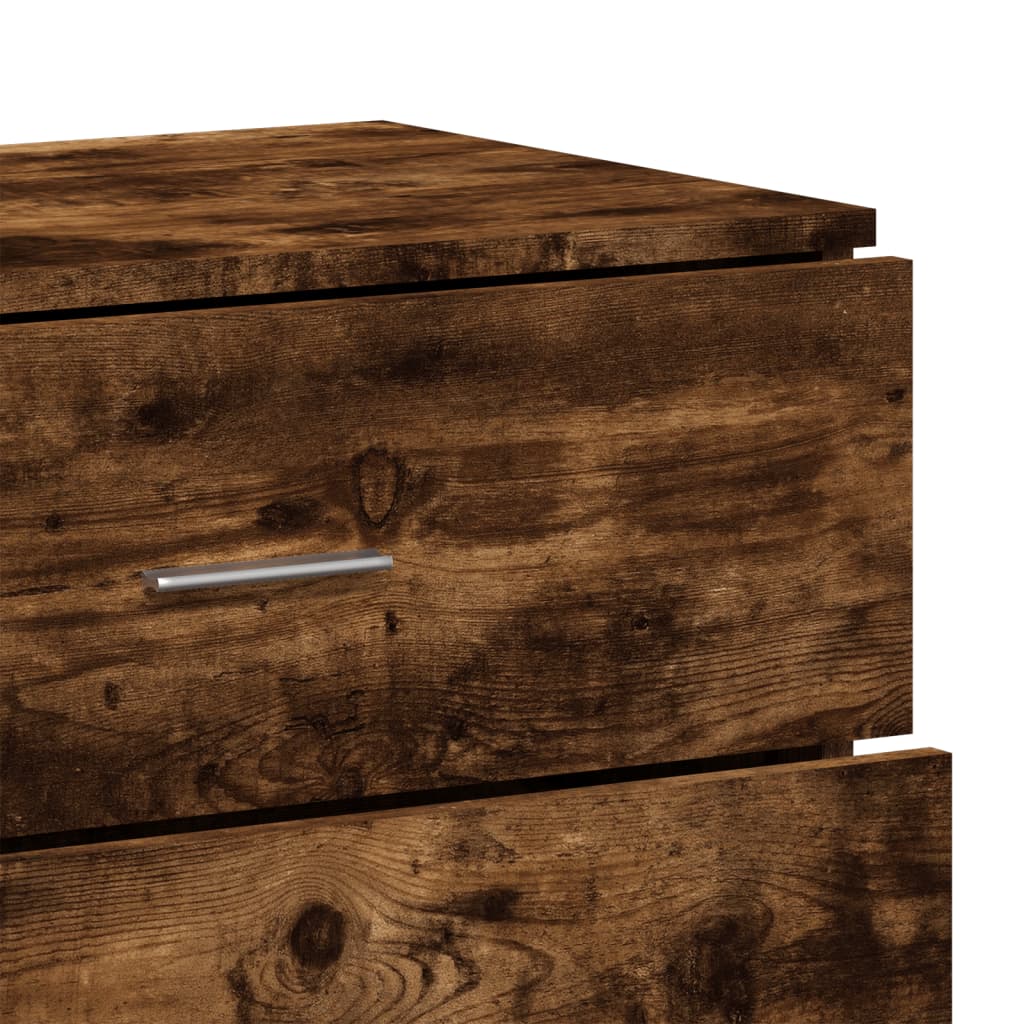 vidaXL Dressoirs 2 st 60x39x80 cm bewerkt hout wit