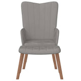 vidaXL Recliner velvet light grey