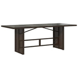 vidaXL 7-Piece Garden Dining Set with Cushions Poly Rattan Brown
