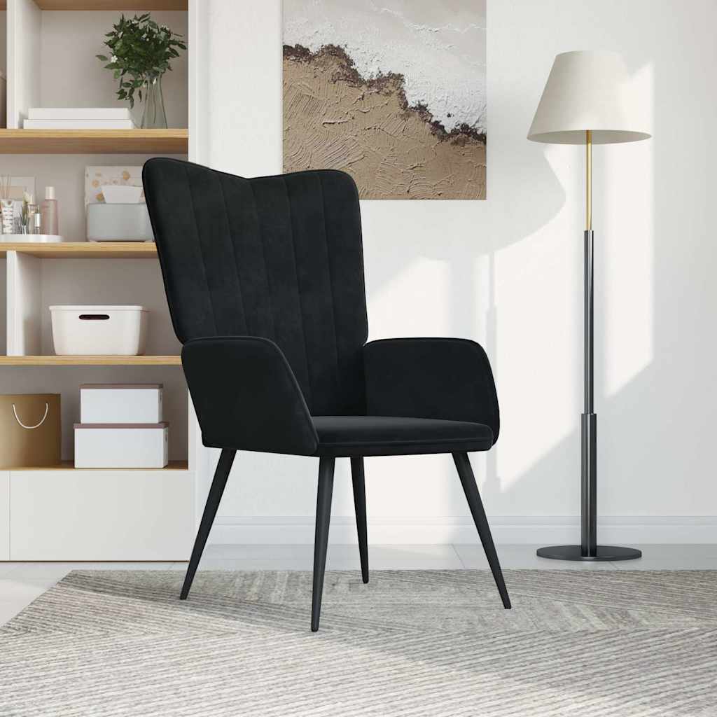 vidaXL Relaxstoel fluweel lichtgrijs