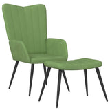 vidaXL Relaxstoel fluweel lichtgrijs