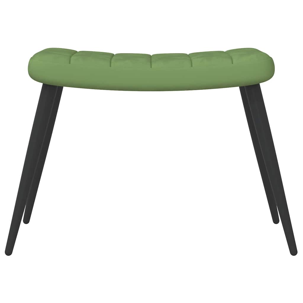vidaXL Relaxstoel fluweel lichtgrijs