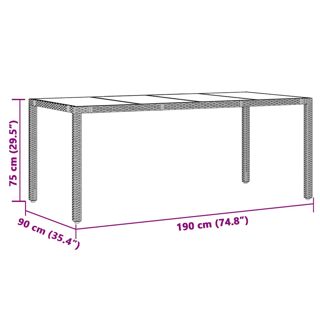 vidaXL 3-delige Bistroset met kussens poly rattan bruin