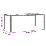 vidaXL 3-delige Bistroset met kussens poly rattan bruin